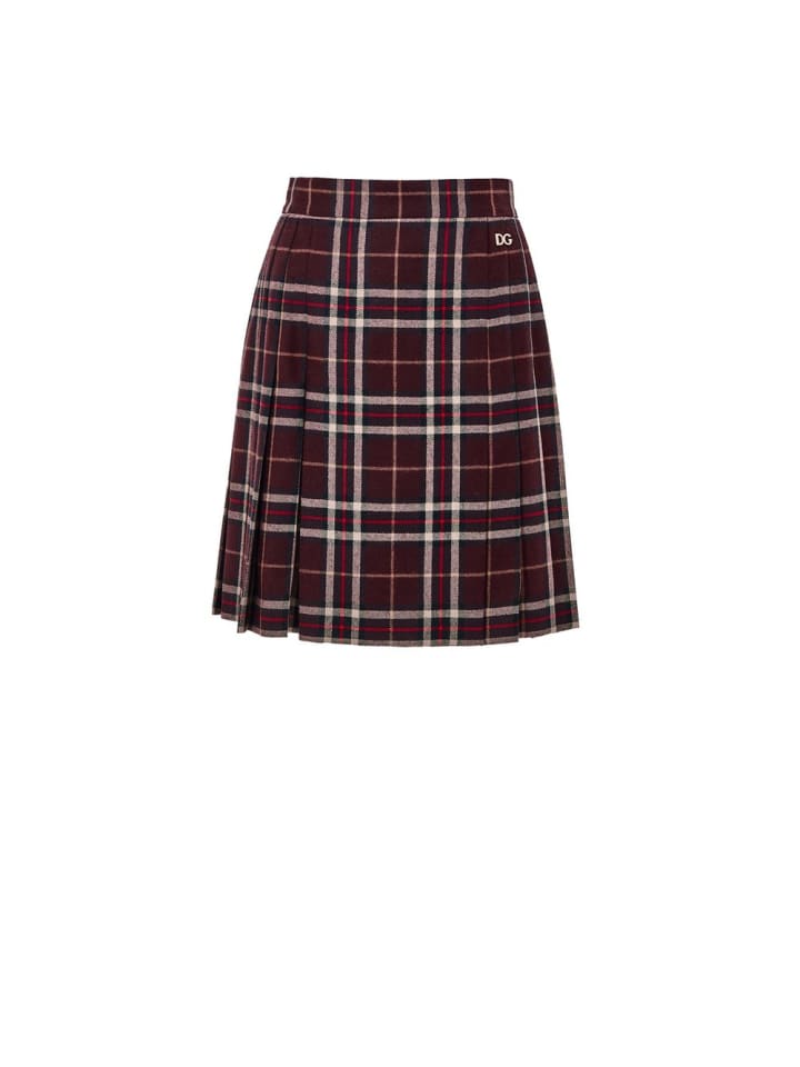 Bordeaux Wolle Mini Rock