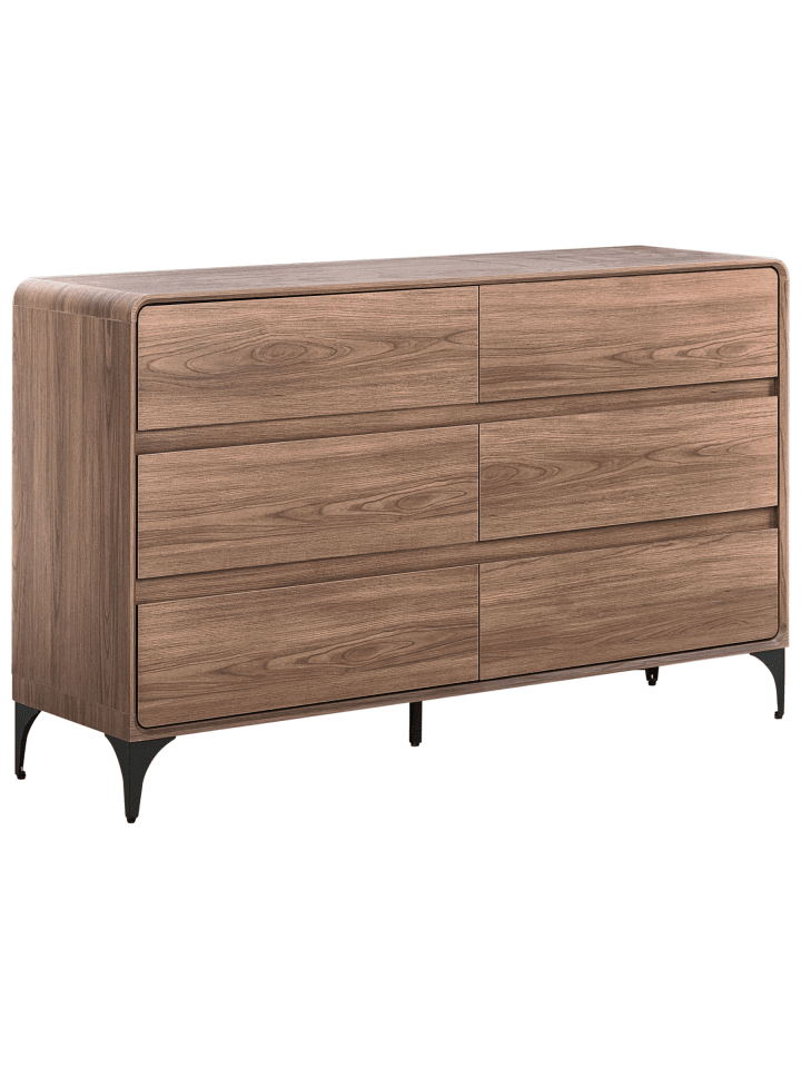 Kommode COWELL in Braun - (W) 140 x (H) 85 x (L) 40 cm