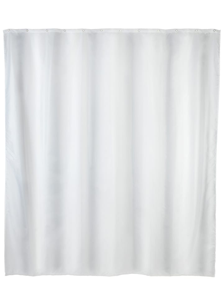 Anti-Schimmel Duschvorhang Uni White in Weiß