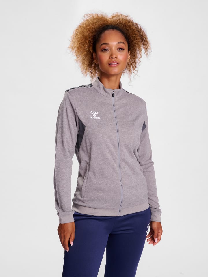 Reißverschluss Jacke Hmlauthentic Damen in GREY MELANGE
