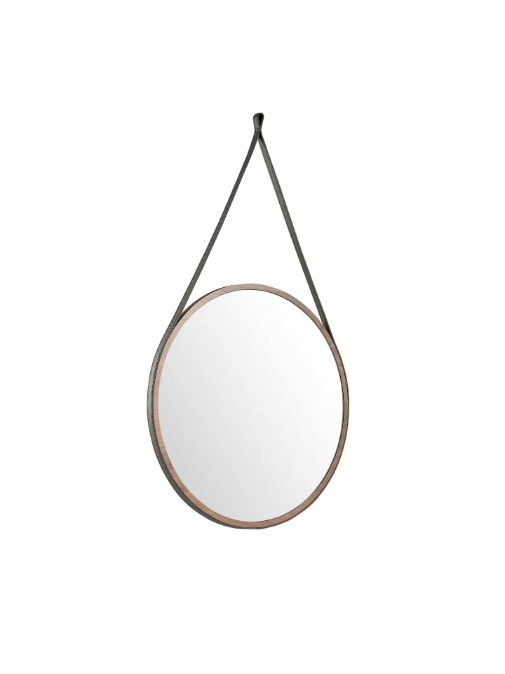 Wandspiegel 3038 in Braun / Walnuss – Ø75 x (H)3 cm