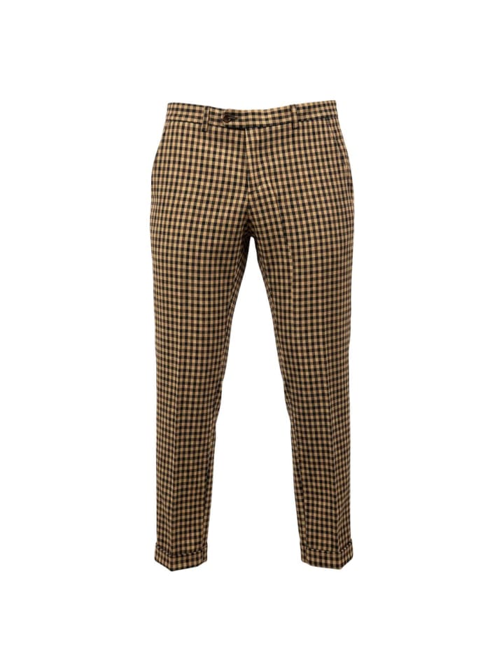 Braun Viskose Herren Hose