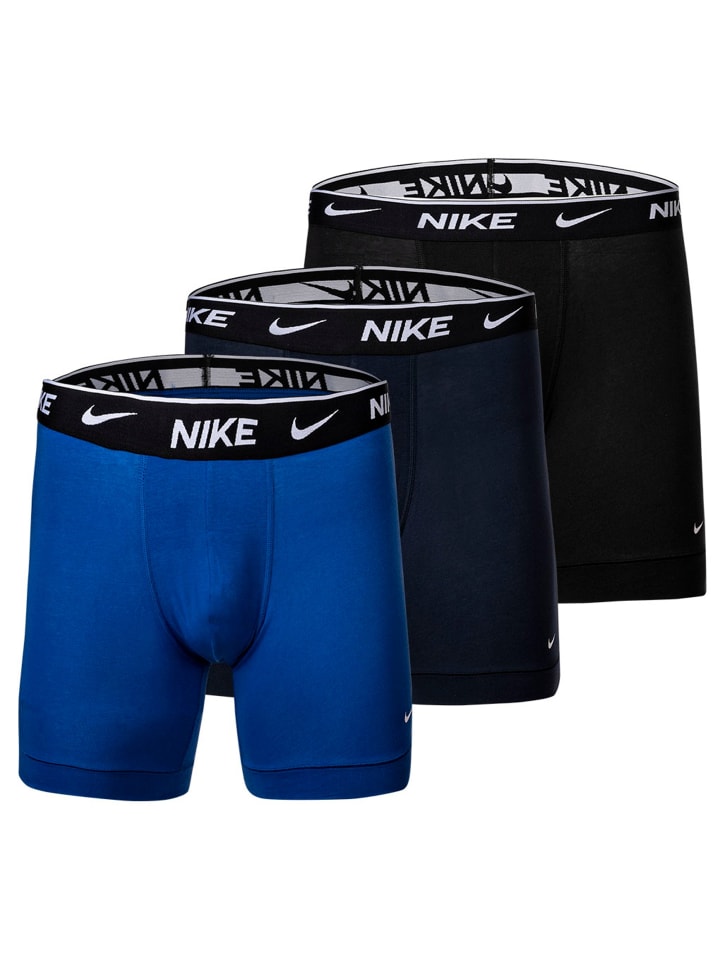 Boxershort 3er Pack in Blau/Schwarz