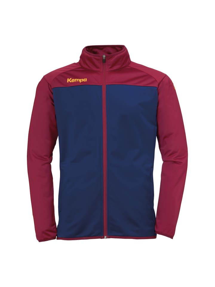 Trainingsjacke PRIME POLY JACKE in deep blau/deep rot