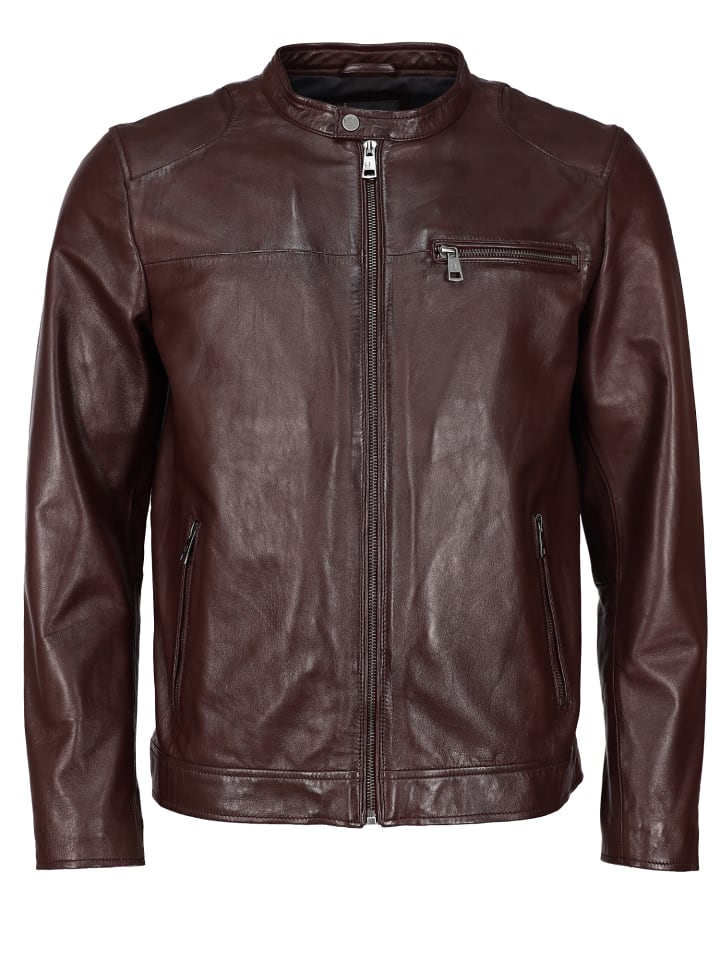Lederjacke 31025200 in bordeaux
