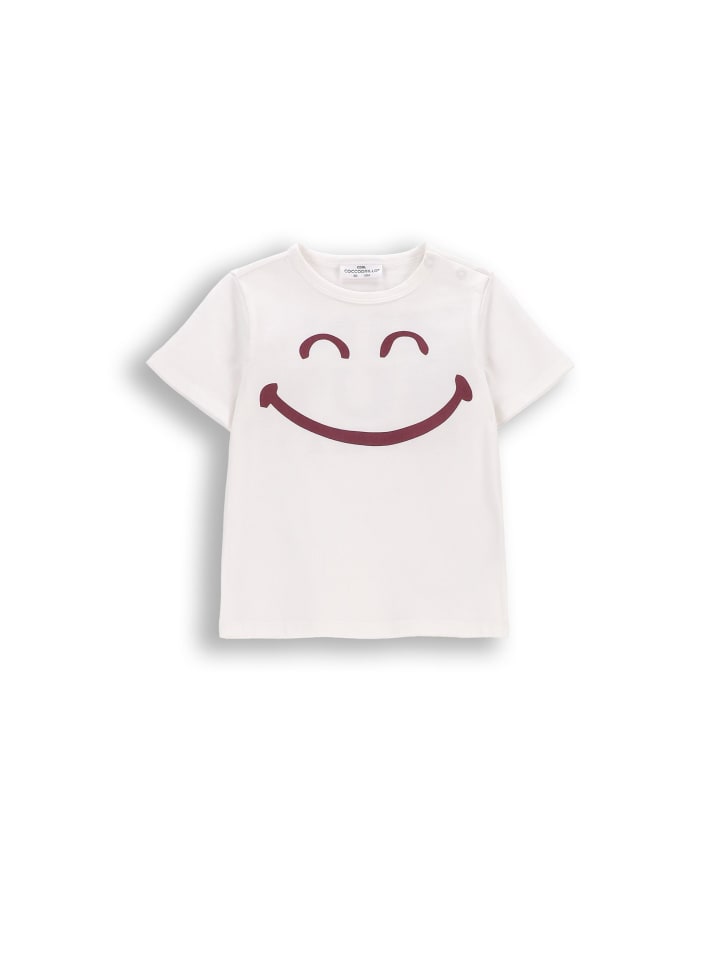 T-Shirt mit kurzen Ärmeln in ecru