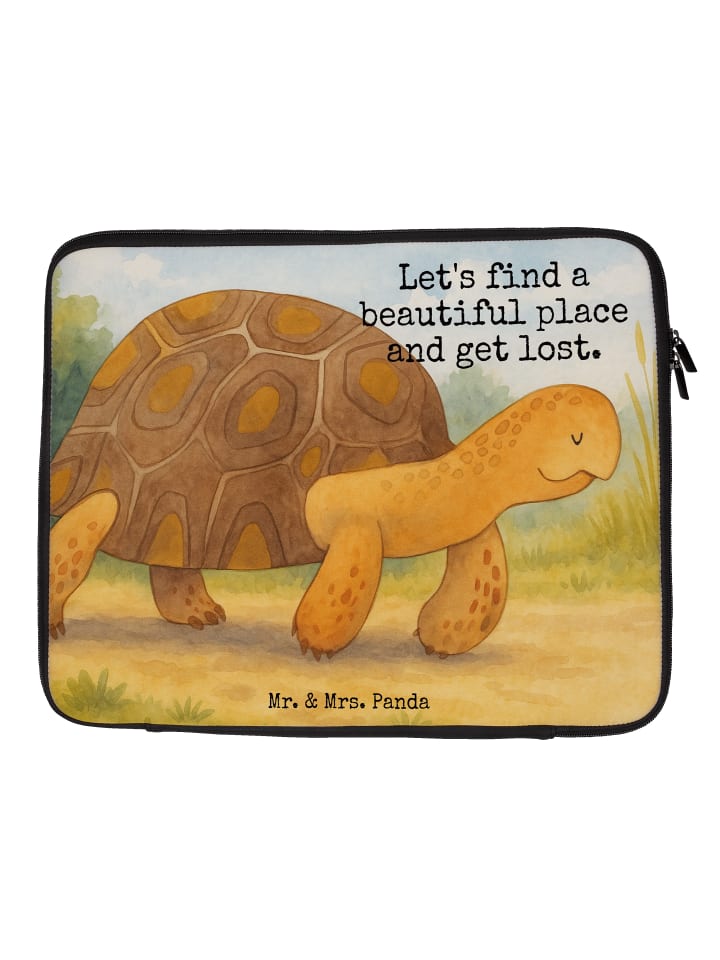 Laptophülle Schildkröte MHerzieren Design mit ... in Weiß