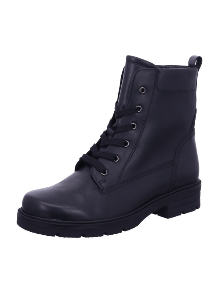 Damen Stiefel/Boots ungefüttert Schnürstiefeletten F in Schwarz