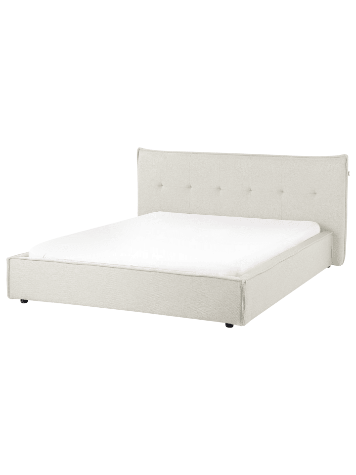 10-tlg Doppelbett LESTRE in Weiß/Schwarz