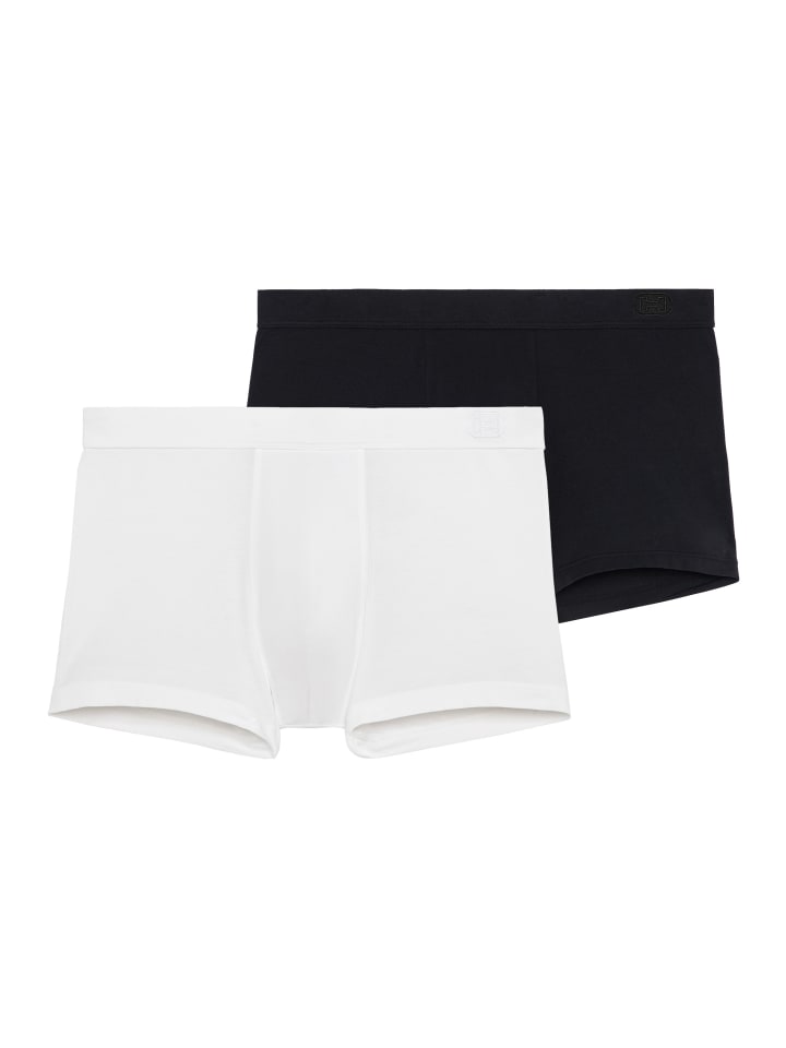Retro Short / Pant Supreme Cotton in Schwarz / weiß