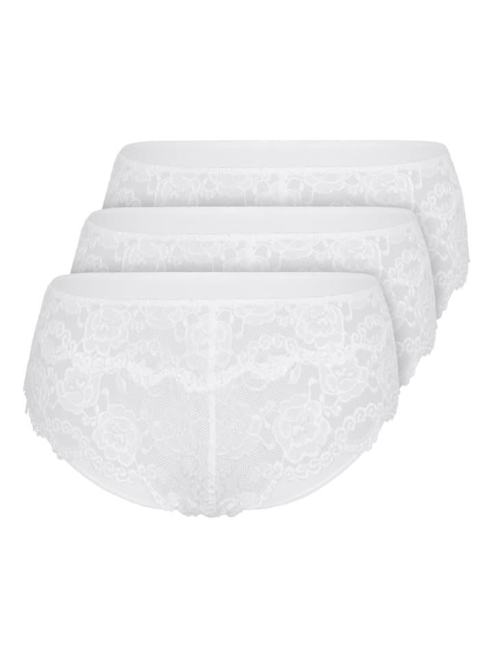 3er Pack Panty in white