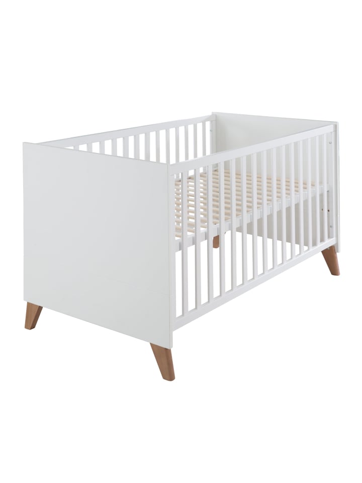 roba Babybett Ole 70 x 140 cm höhenverstellbar - Weiß