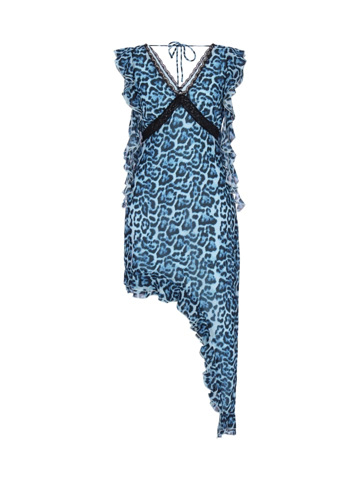 Women Dress in blue black
