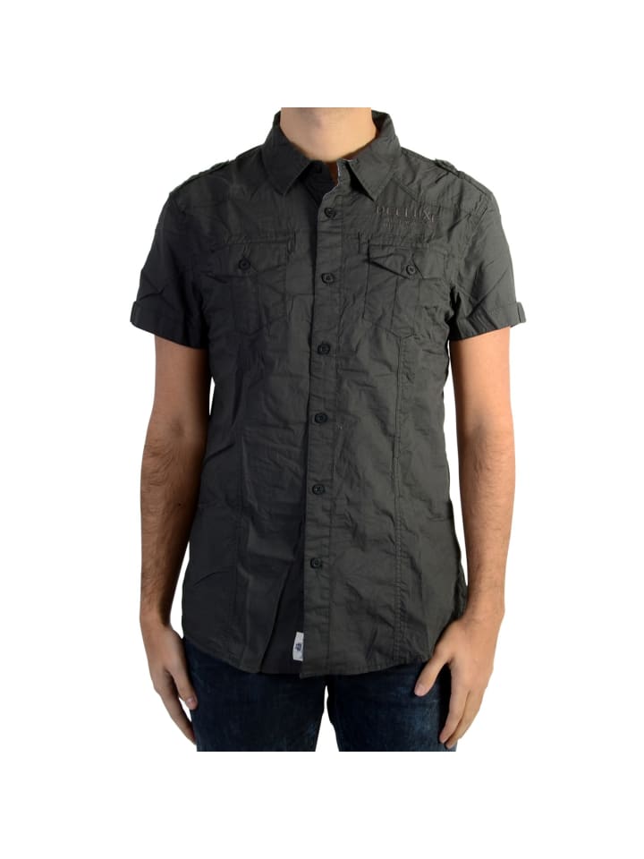 Hemd S17431 Sparodry Charcoal Schwarz