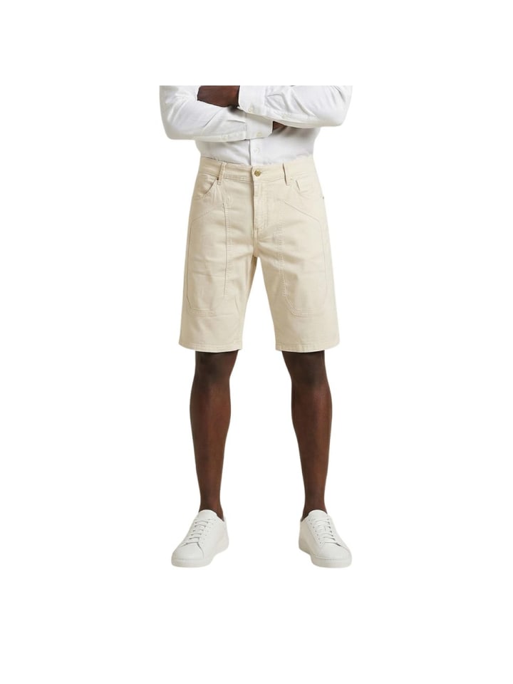 Creme Baumwolle Bermudashorts