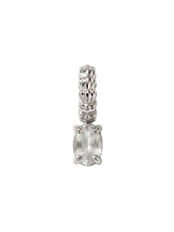 Charm LEI Geburtsstein Juni Mondstein Silber