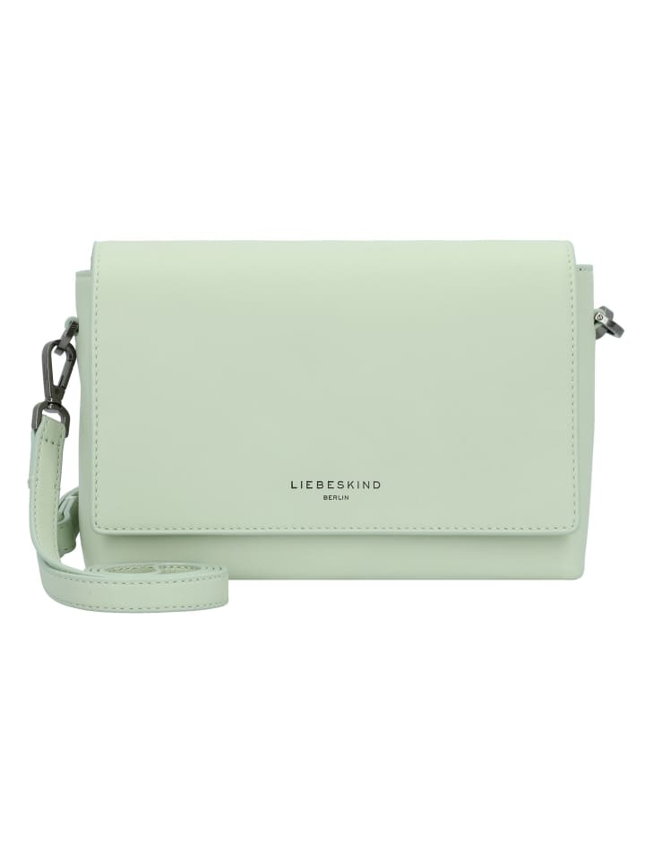 Hilla Umhängetasche Leder 22 cm sage