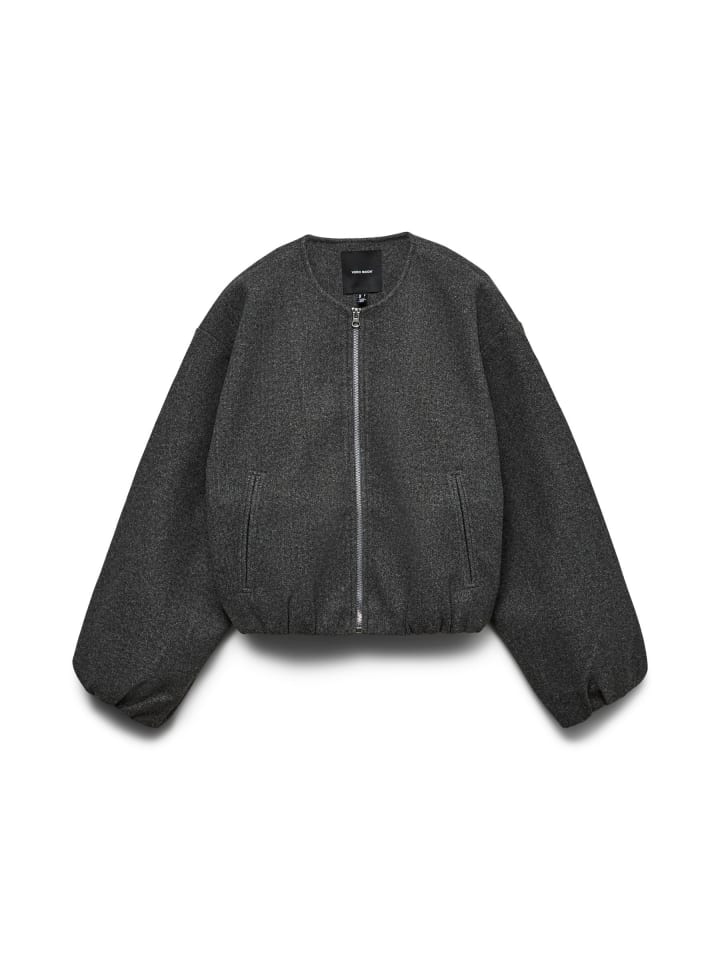 Blousonjacke in Dark Grey Melange