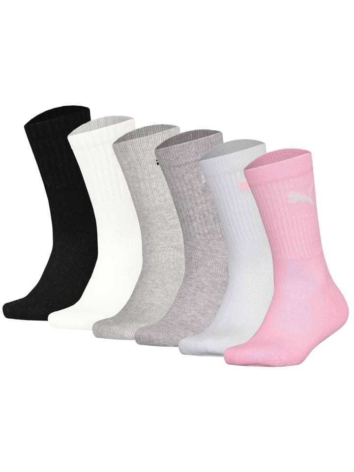 Socken 6er Pack in Mehrfarbig/Rosa
