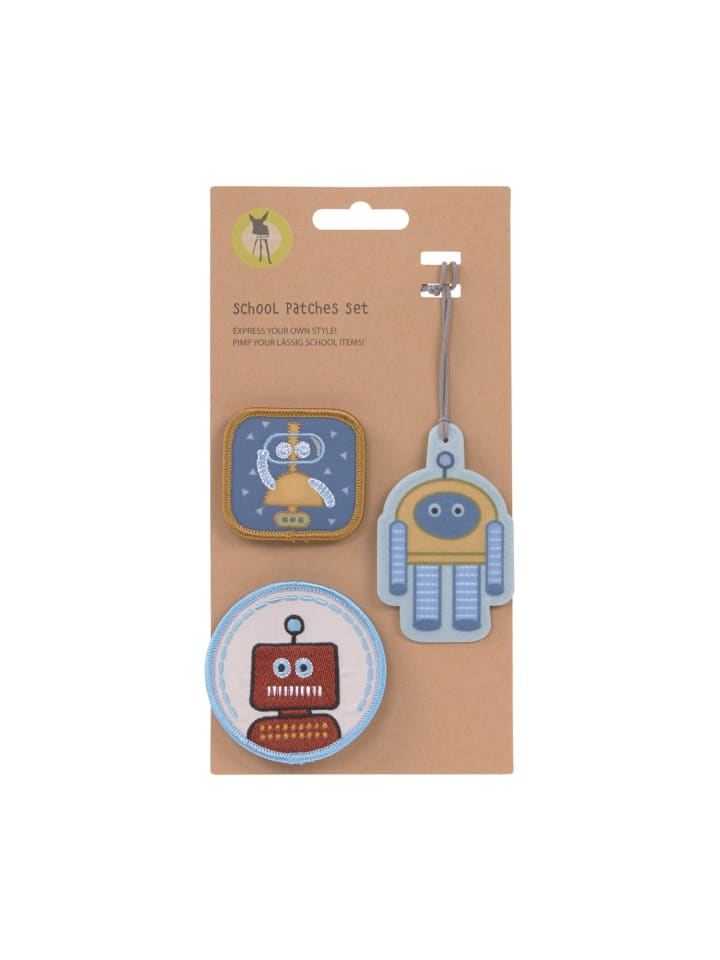Lässig Anhänger & Patches - Schul Set Unique, Robot