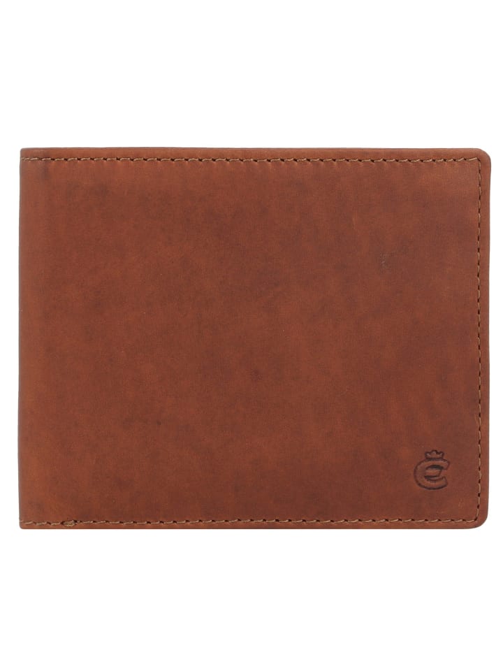Dallas Geldbörse RFID Schutz Leder 12 cm braun
