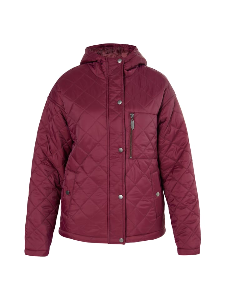 Damen Leichte Steppjacke in Weinrot