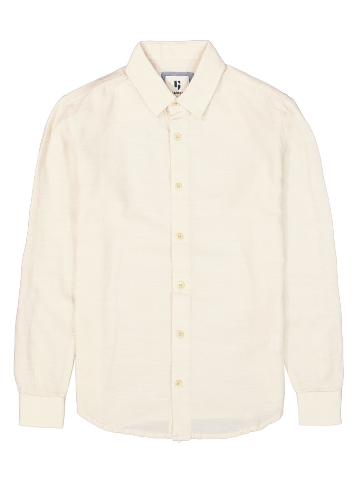 Langarmhemd festlich in beige