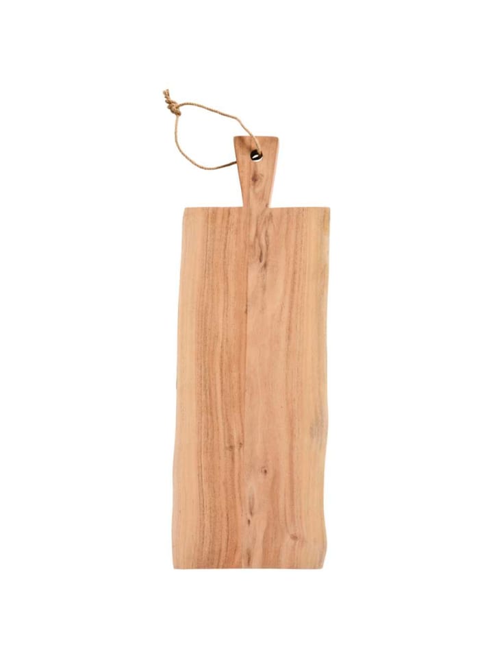 XXL Schneidebrett UNIKA Akazienholz mit Juteseil 70x25 cm