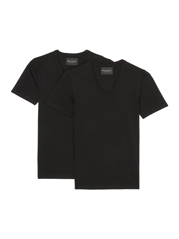 Unterhemd / Shirt Langarm Essentials Cotton in Schwarz