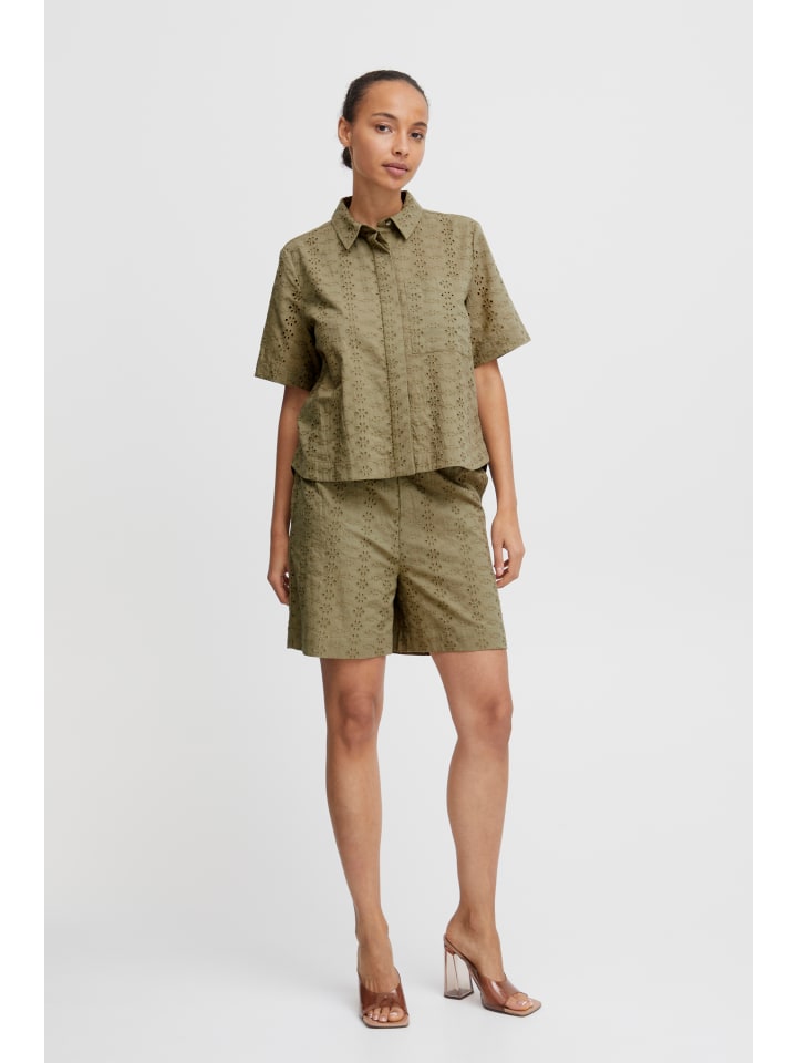 Kurzarmhemd BYFENNI Baggy fit in Aloe