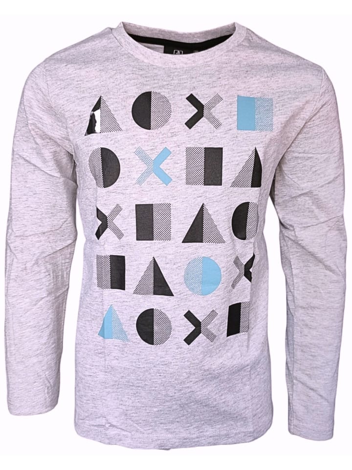 Langarmshirt Playstation in Grau