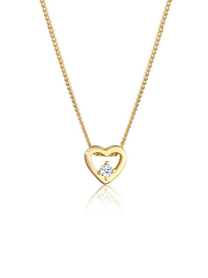 Halskette 585 Gelbgold Herz in Gold