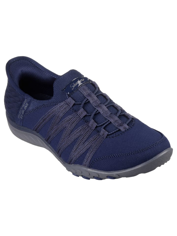 Slip-On "BREATHE-EASY" in Marineblau