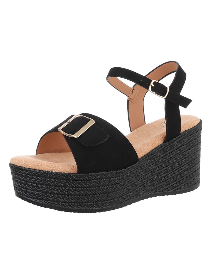 Sandale & Sandalette in Schwarz
