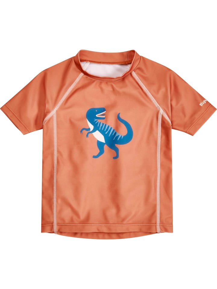 UV-Schutz Shirt 1/2-Arm Dino in ocker