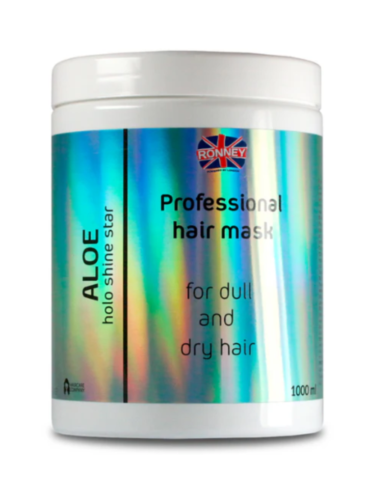 Holo shine star Maske Aloe für dünnenes und trockenes Haar 1000 ml