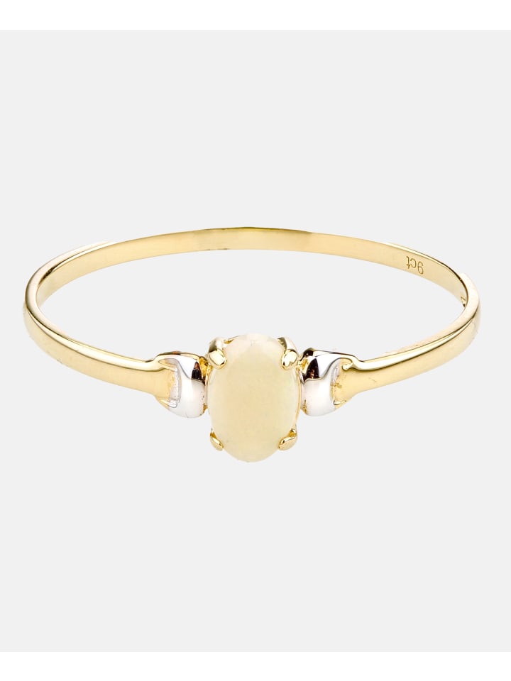 Ring aus 375 Gelbgold mit Opal