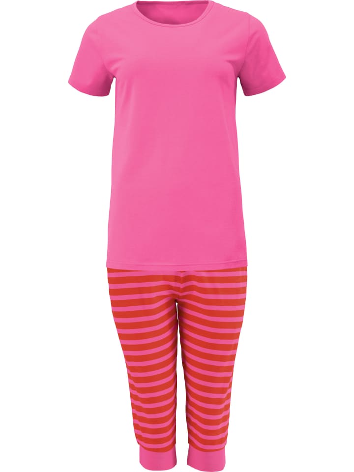Single-Jersey Schlafanzug in pink