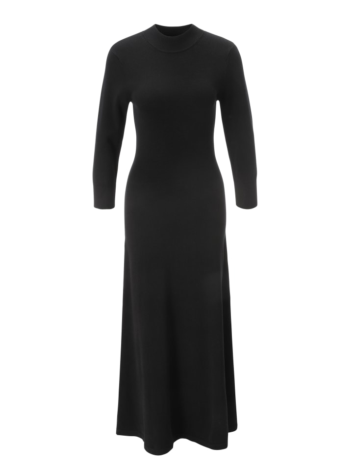 Strickkleid in schwarz