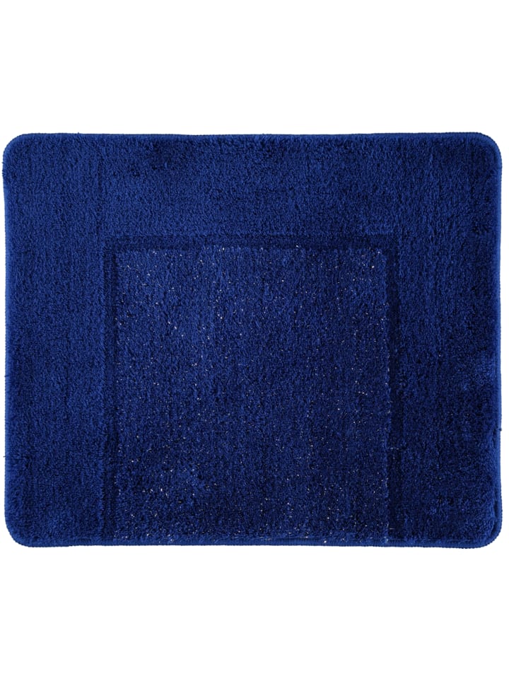 Rhomtuft Badteppiche Versailles royalblau-lurex - 408 in royalblau-lurex - 408