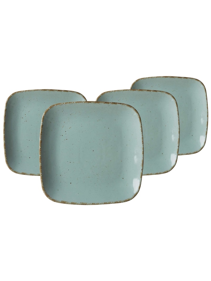 4er Set Dessertteller Casa in Blau ø 22,5 cm