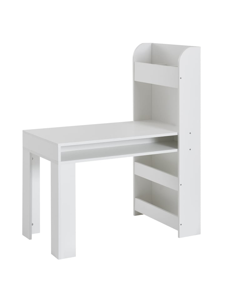 Schreibtisch in Weiß / Spanplatte / 90x50x110