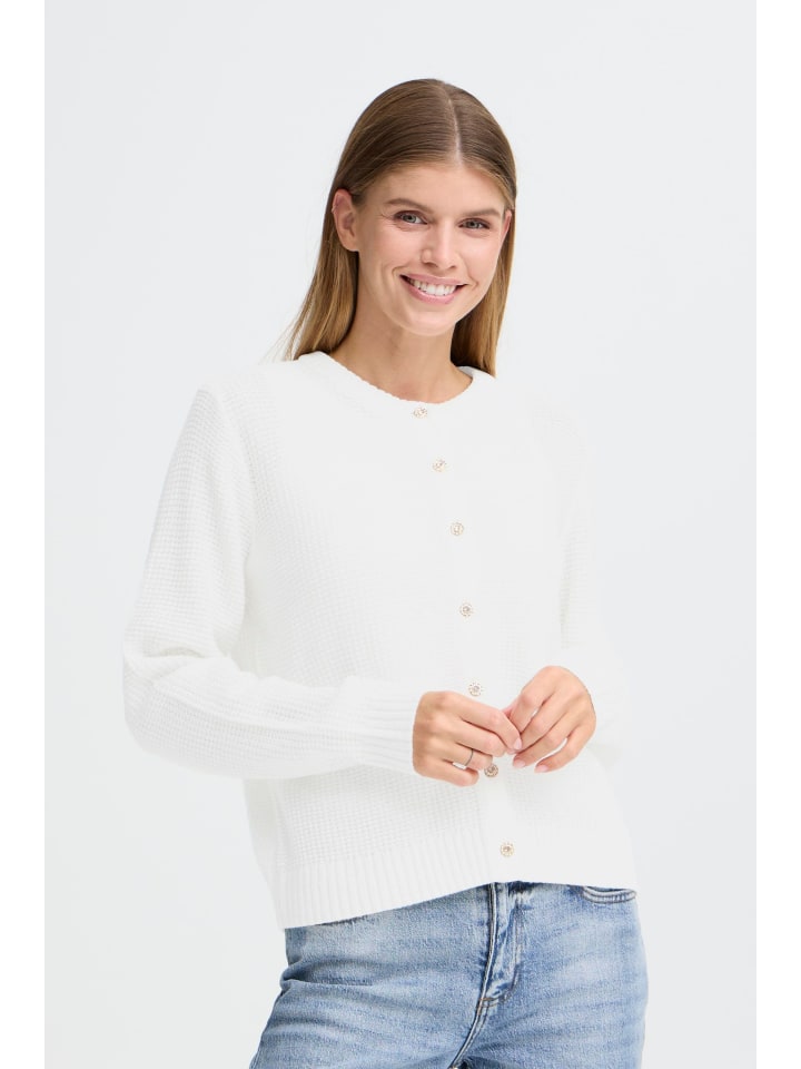Strickjacke OXMoma in Weiß