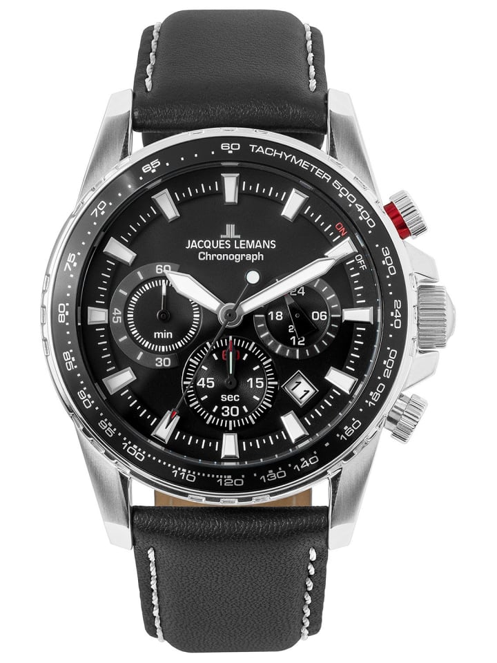 Herrenuhr Chronograph Liverpool Schwarz