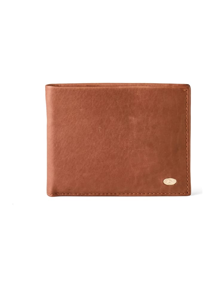 Chicago Geldbörse RFID Schutz Leder 12 cm cognac