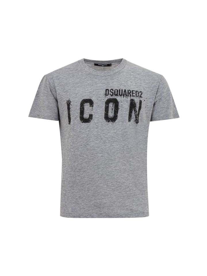 Grau Baumwolle T-Shirt