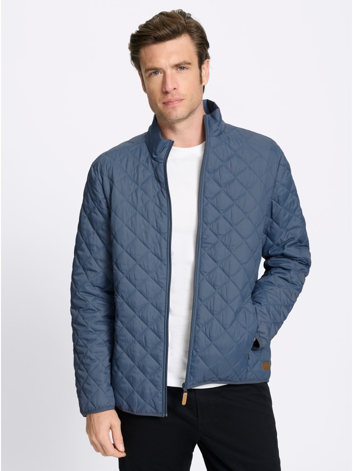 Longjacke in rauchblau