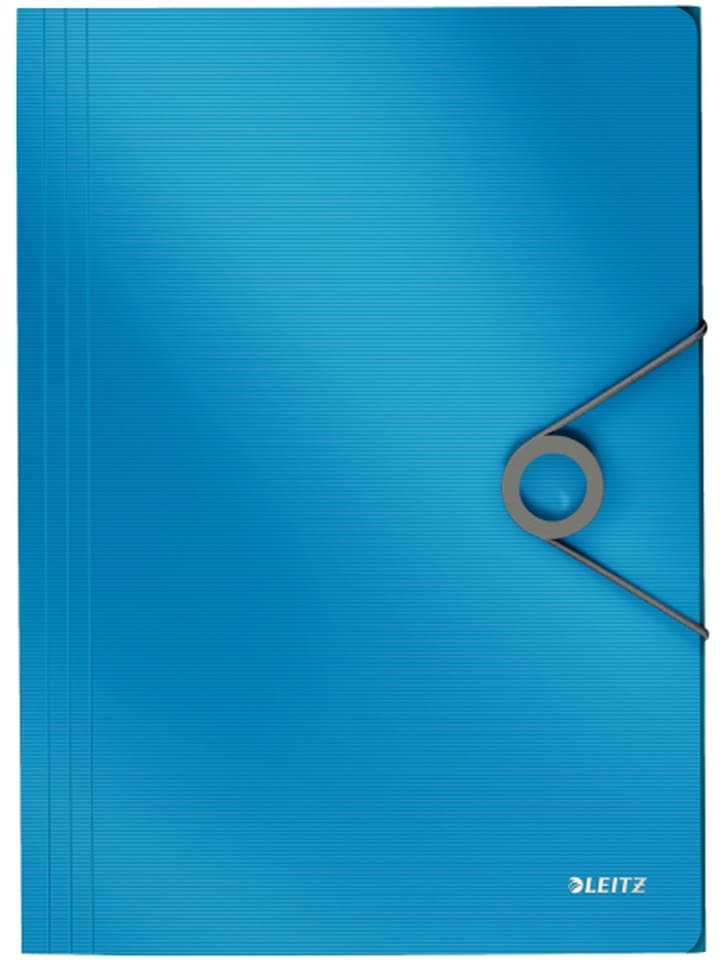 Eckspannmappe Solid A4 PP mit Klappen hellblau