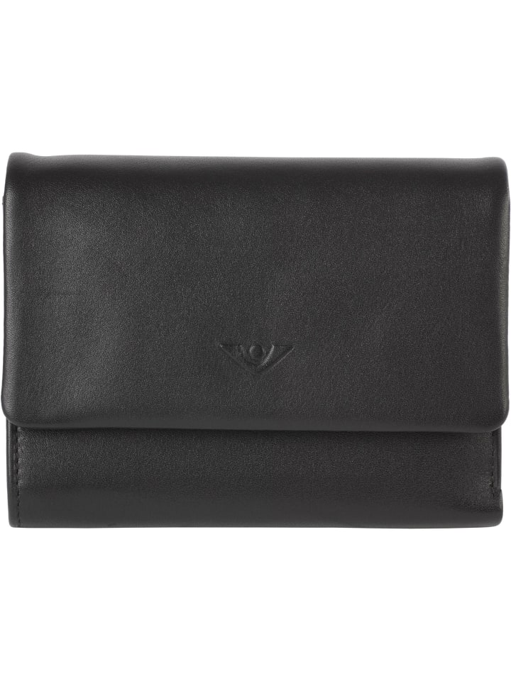 Soft Gabi Geldbörse Leder 14 cm schwarz