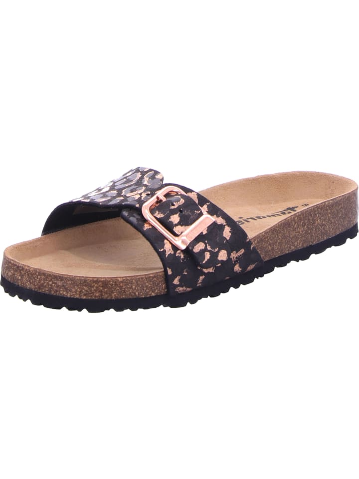 Pantoletten in BLACK/LEOPARD